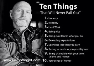 Ten things that will never fail you